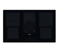 Whirlpool WVH 92 K/1 - Table de cuisson à induction - 4 plaques de cuisson - Niche - largeur : 80.7 cm - profondeur : 49.2 cm - classe A - noir avec Aspiration descendante Noire