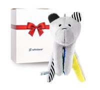 Whisbear L’Ourson Apaisant Sensoriel Citron | Détecteur de Pleurs CRYsensor | Avec Le Bruit Rose | Réagissant Automatiquement aux Pleurs L’enfant | Cadeau de Fête de Bébé | Cadeau pour Nouveau-né