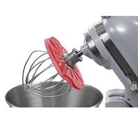 WHISK WIPER® Pro for Stand Mixers - Mix Without The Mess - The Ultimate Stand Mixer Accessory - Compatible with KitchenAid Tilt-Head Stand Mixers - 4.5qt, 5qt (Color: Red)