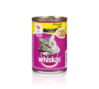WHISKAS 1+ Adulte Poulet en sauce - Aliment pour chat - 400 g