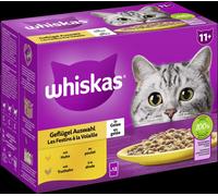 Whiskas 11+ Sélection de volaille en gelée 85gx48 Multipack