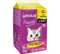 Whiskas 12 Paquets de 6 sachets de 50 g (72 pièces au Total)