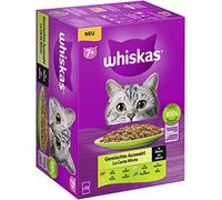 Whiskas 7+ Nourriture Humide pour Chat - Sélection Mixte en Sauce, 12 x 85 g (1 Paquet) - Nourriture Humide de qualité supérieure en 12 sachets pour Chats à partir de 7 Ans et Plus