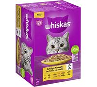 Whiskas 7+ Nourriture pour Chat au Choix en gelée, 12 x 85 g (1 Paquet) - Nourriture Humide de qualité supérieure à partir de 7 Ans en 12 sachets portions