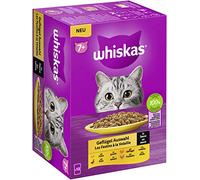 Whiskas 7+ Nourriture pour Chat au Choix en Sauce, 12 x 85 g (1 Paquet) - Nourriture Humide de qualité supérieure à partir de 7 Ans en 12 sachets portions