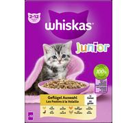 Whiskas 85gx12x4 Multipack Junior Sélection de Volaille en Gelée