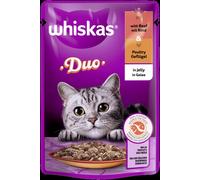 Whiskas 85gx28 Duo Bœuf & Volaille en Gelée