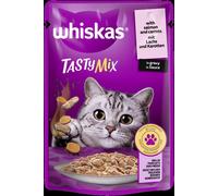 Whiskas 85gx28 TastyMix Saumon & Carotte en Sauce