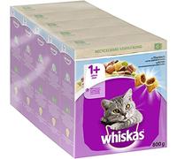 Whiskas Adult 1+ Croquettes au Thon, 5 x 800 g (5 Paquets) - Nourriture sèche pour Chat Adulte - Différents emballages de Produits Disponibles