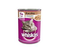 WHISKAS Adult - nourriture humide pour chat avec du canard en gelée 400g x6