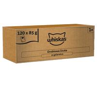 WHISKAS Adult Poultry Feast 120x85 g nourriture humide complète pour chats adultes en gelée