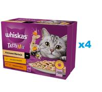 WHISKAS Adult sachet 48x85g Cream Variations nourriture humide pour chats en sauce avec : poulet et légumes, agneau et dinde