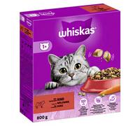 Whiskas Aliment sec pour chat adulte au bœuf 800 g