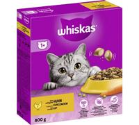 WHISKAS Adult+1 croquettes pour chat avec du poulet 800g