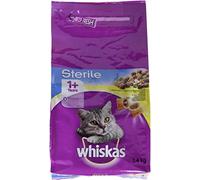 Whiskas Aliments pour chats adultes stérilisés au poulet (1,4 kg)