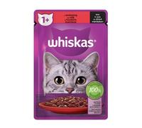 Whiskas Beef Cat Food Sachets 85 G