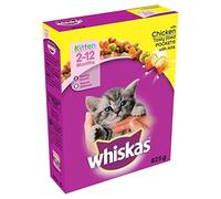 Whiskas Chaton 2-12 Mois Sec avec 825G De Poulet (Lot de 2)