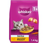 Whiskas Croq Poulet Croquettes pour Chat 1,4 kg