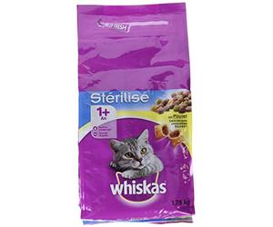whiskas Croquette au Poulet pour Chat Stérilisés 1+ an Sac de 1,75 kg