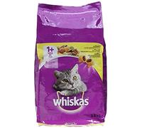 Whiskas - Croquettes +1 au Poulet pour Chat - 3,8Kg (l'emballage peut varier)