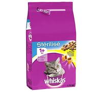 whiskas Croquette au Poulet pour Chat Stérilisés 1+ an Sac de 1,75 kg