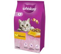 WHISKAS Croquettes pour chat au poulet 1,4 kg