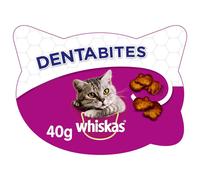 WHISKAS Dentabites - Friandises pour chat au poulet - 40 g