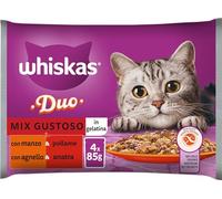 Whiskas Duo Mix Savoureux, 1 Ans, Nourriture Humide pour Chat, 13 boîtes chacune de 4 sachets de 85 g (52 sachets au Total)