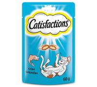 Whiskas Friandises pour chat Catisfactions au saumon 60 g – pour chat adulte