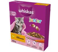 WHISKAS Junior 800 g d'aliments secs complets pour chatons avec du poulet délicieux