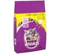 Whiskas Junior - Alimentation sèche pour Poulet - 7 kg (1 Paquet) - Alimentation sèche pour Chats Adolescents - Très Petits kibbles pour Chatons (2-12 Mois) - Différents emballages Disponibles