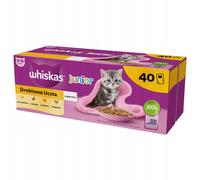 Whiskas Junior Poultry Jell-O Wet Kitten Food 40X85 G