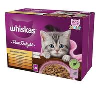 Whiskas Junior Pure Delight Lot de 12 boîtes de 85 g de nourriture humide pour chats en croissance de 2 à 12 mois