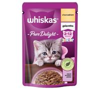 WHISKAS Junior sachet 85g nourriture humide pour chatons avec du poulet en gelée