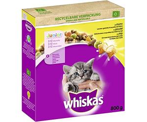 WHISKAS® Karton Trocken Junior mit Huhn 800g
