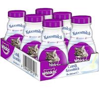 Whiskas - Lait pour Chat en Pleine Croissance - Friandise pour Un Chat Heureux - sans Lactose et Facile à digérer - Petite récompense Entre Les Repas