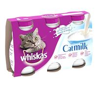 WHISKAS Lait pour Chat et Chaton à Faible Teneur en Lactose - 15 Bouteilles (Lot de 5 Packs de 3x200ml) - Facile à Digérer - Calcium & Vitamines, Sans Conservateur