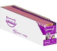 WHISKAS Nourriture Humide Junior en Sauce 28 x 85 g avec volaille