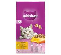 WHISKAS Croquettes pour chat 1+ avec poulet 7kg