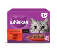 Whiskas Nourriture Humide pour Chats Sélection Classique 12x85g