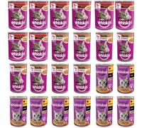 WHISKAS pâtée pour chat, mélange de saveurs, 24 x 400 g