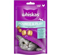 WHISKAS Pounce Play Jeu Vitalité au Poulet Aliment complémentaire pour Chats Adultes 45g