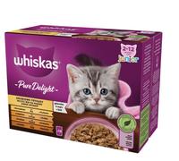 Whiskas Junior Pure Delight Lot de 12 boîtes de 85 g de nourriture humide pour chats en croissance de 2 à 12 mois