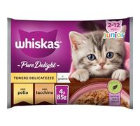Whiskas Pure Delight Lot de 13 sachets de 85 g (52 sachets au Total)
