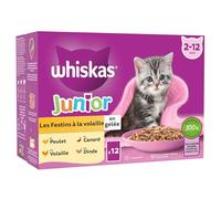 Whiskas Sachets fraîcheur Les festins à la volaille en gelée pour Chaton 12x85g