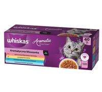WHISKAS Sachets pour chats adultes Mélange aromatique 40 x 85 g - aliment humide pour chats