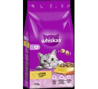 whiskas Sec Adult 1+ avec poulet | 3 x 1,9 kg pack avantageux