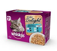 Whiskas Straccetti Casserole en Sélection de Méduses, 1 an et plus, 12 x 85 g, Nourriture pour Chats, 4 Paquets (48 Sachets au Total)