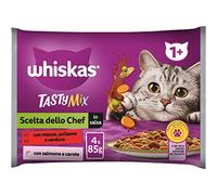 Whiskas Tasty Mix Choix du Chef, 1+ Ans, Nourriture Humide pour Chat, 13 Boîtes chacune de 4 sachets de 85 g (52 sachets au Total)