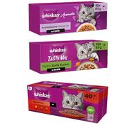 Whiskas Tasty Mix Choix du Chef, 1+ Ans, Nourriture Humide pour Chat 40 x 85 g